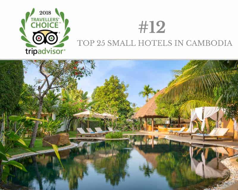 2018 TripAdvisor Travellers' Choice Award - TOP HOTELS IN CAMBODIA
