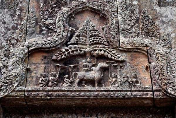Stone carvings Preah Vihear temple 